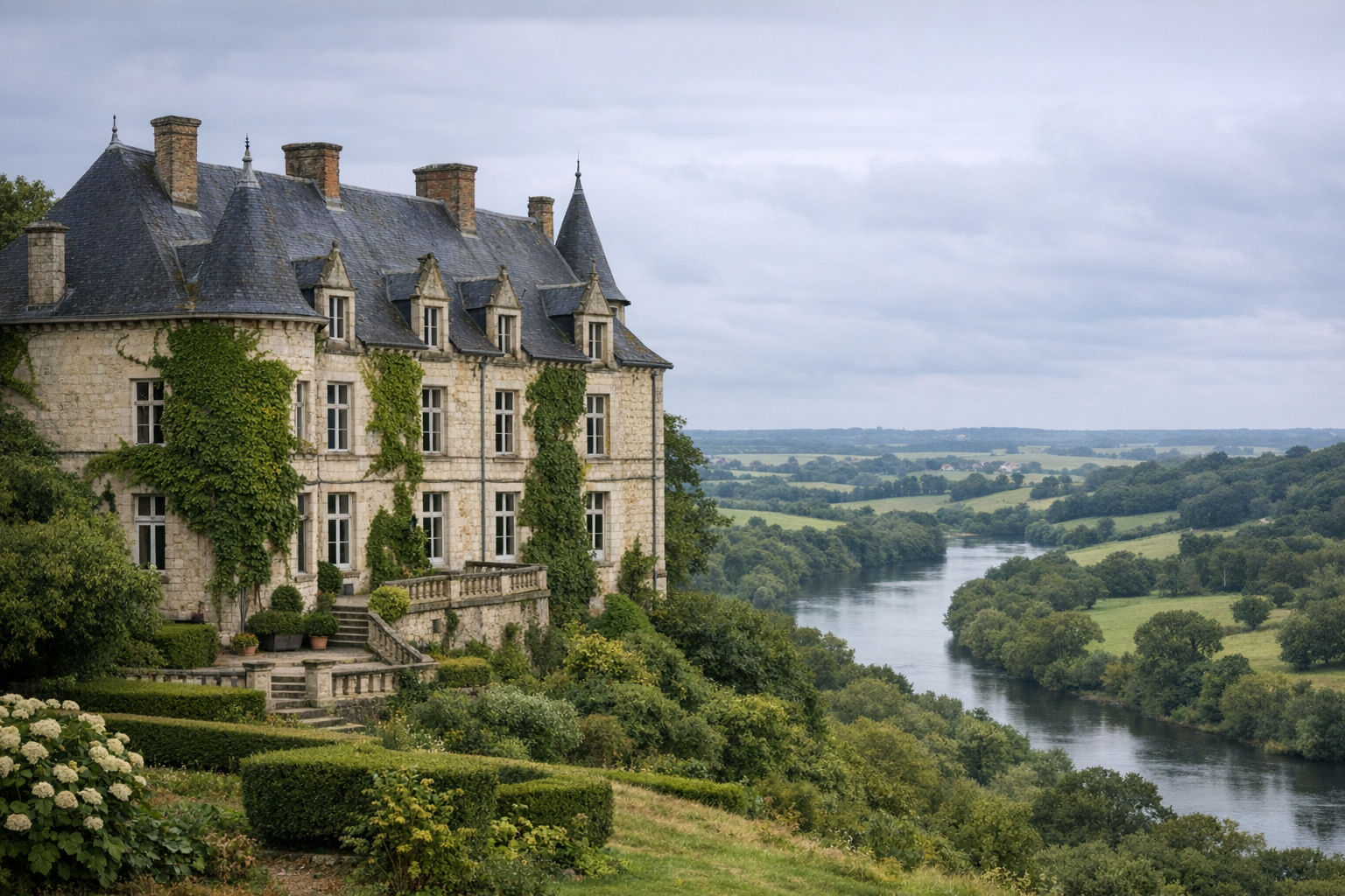 Jardins à la française du domaine